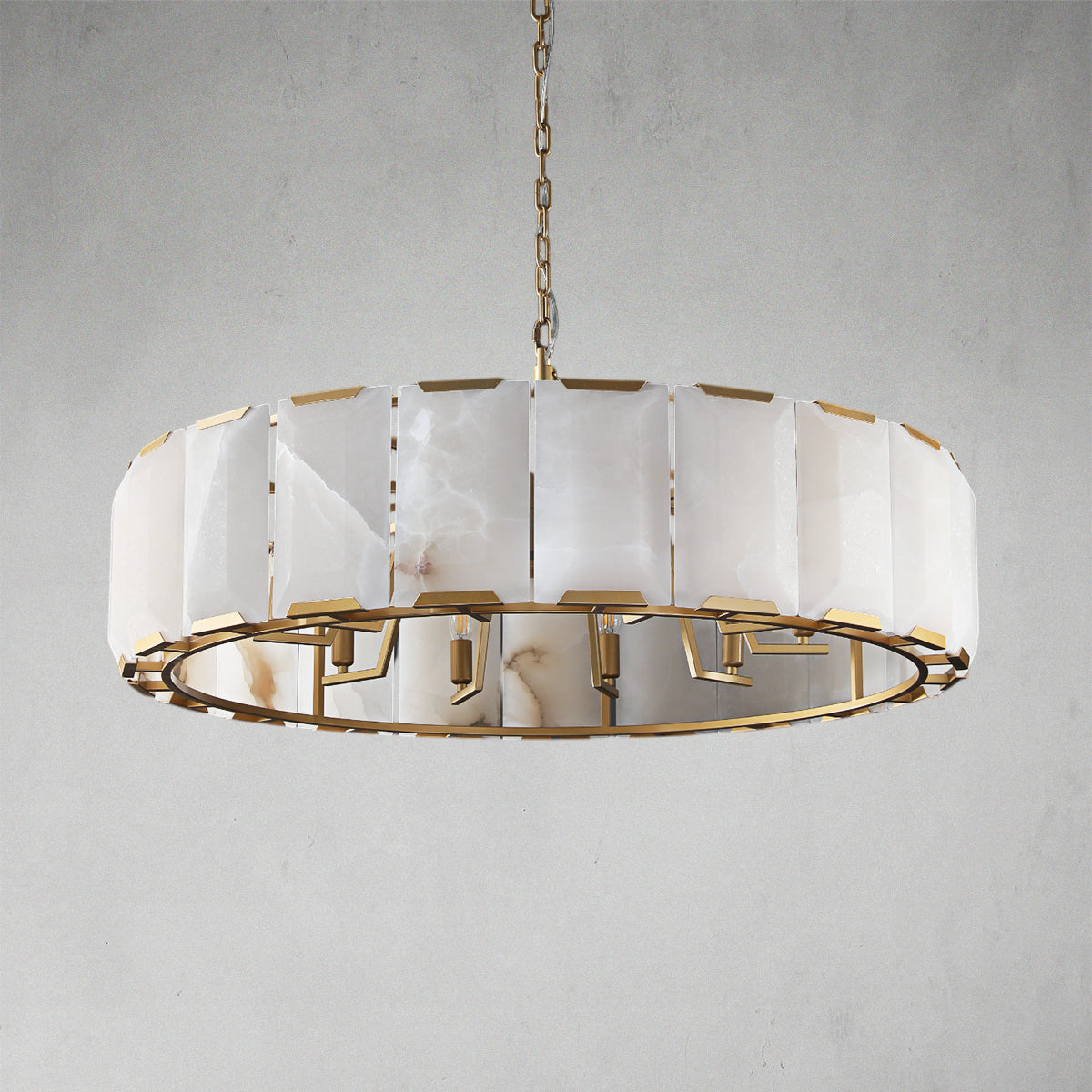 Calcite Round Chandelier