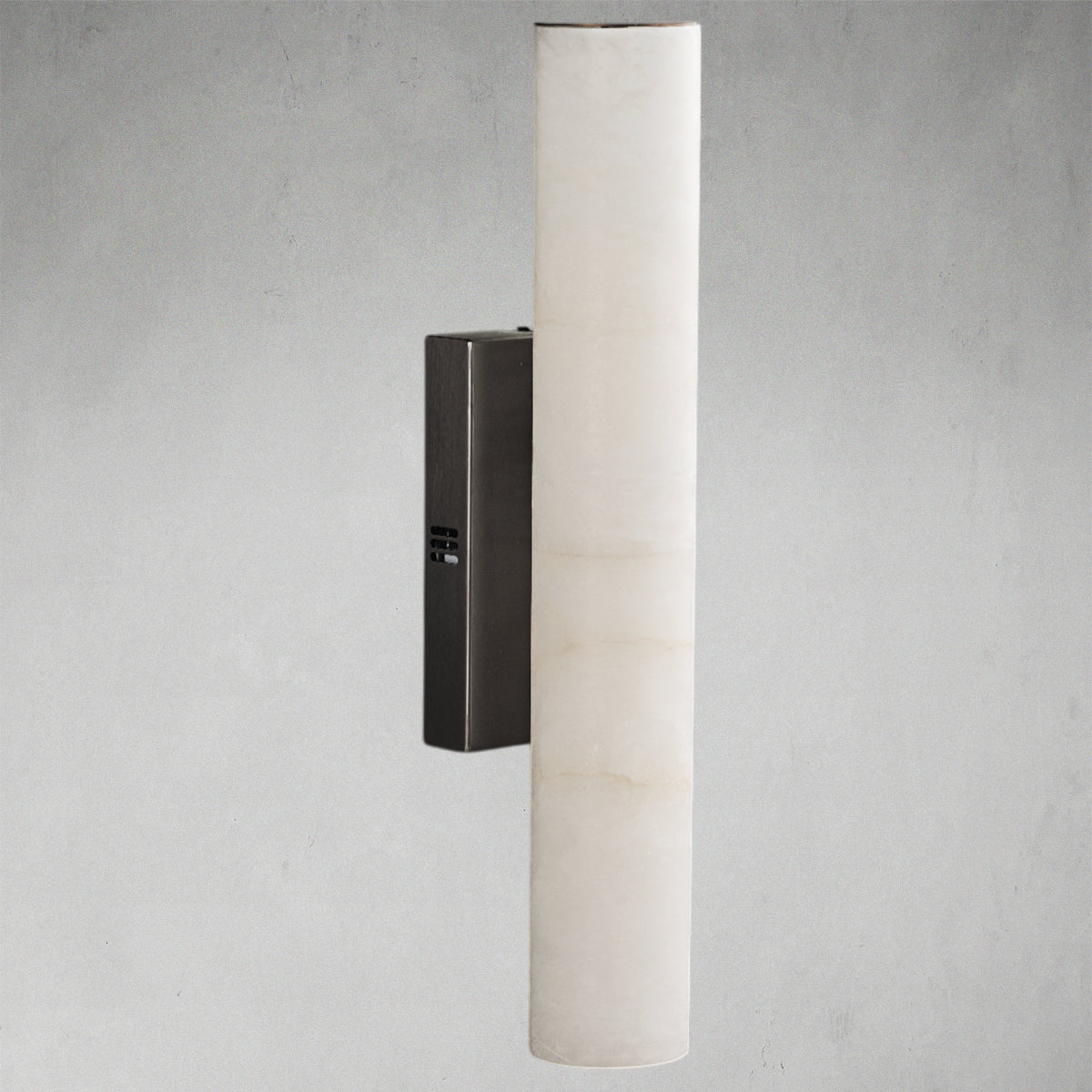 Modern Cylindrical Alabaster Wall Lamp