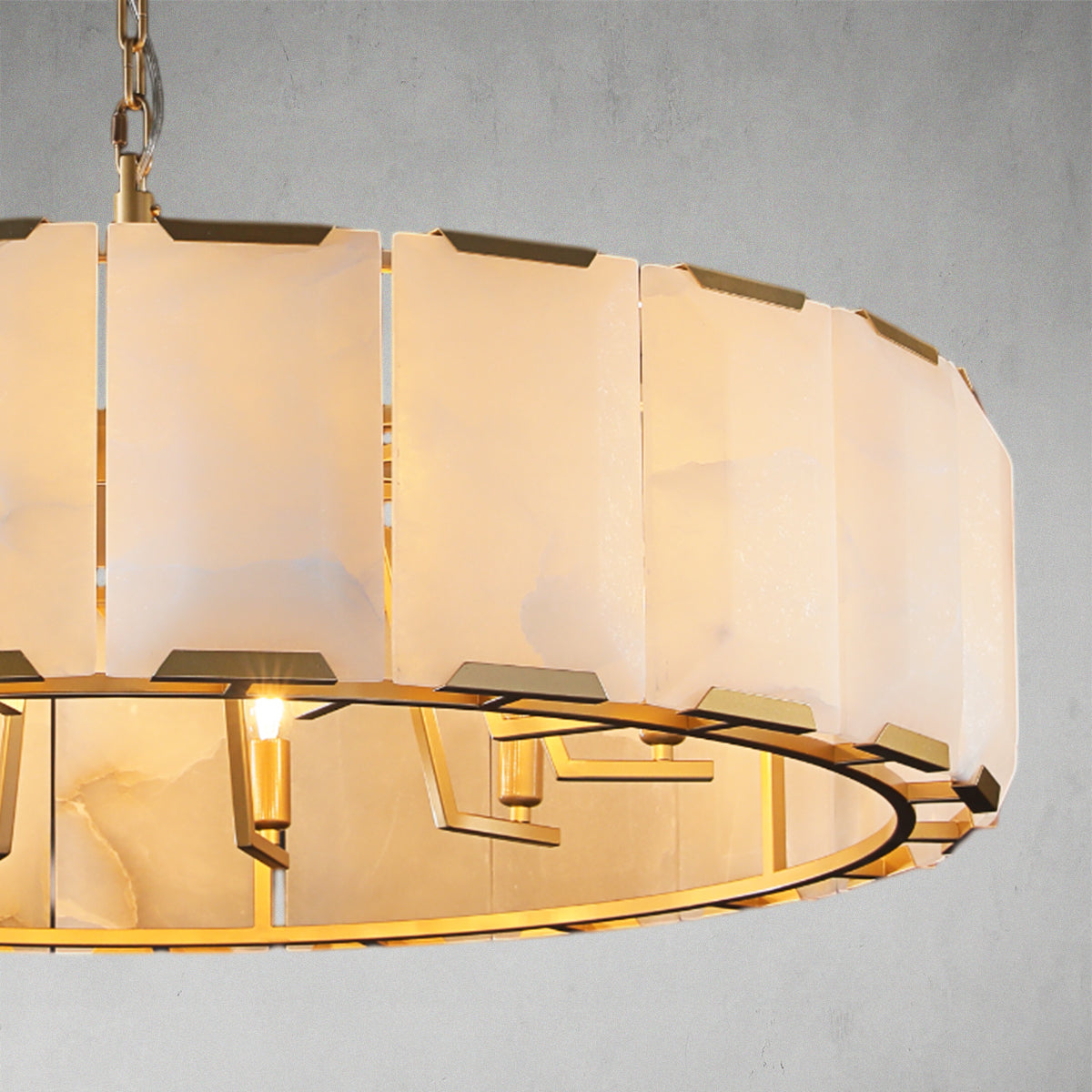 Calcite Round Chandelier