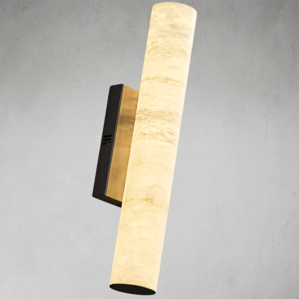 Modern Cylindrical Alabaster Wall Lamp