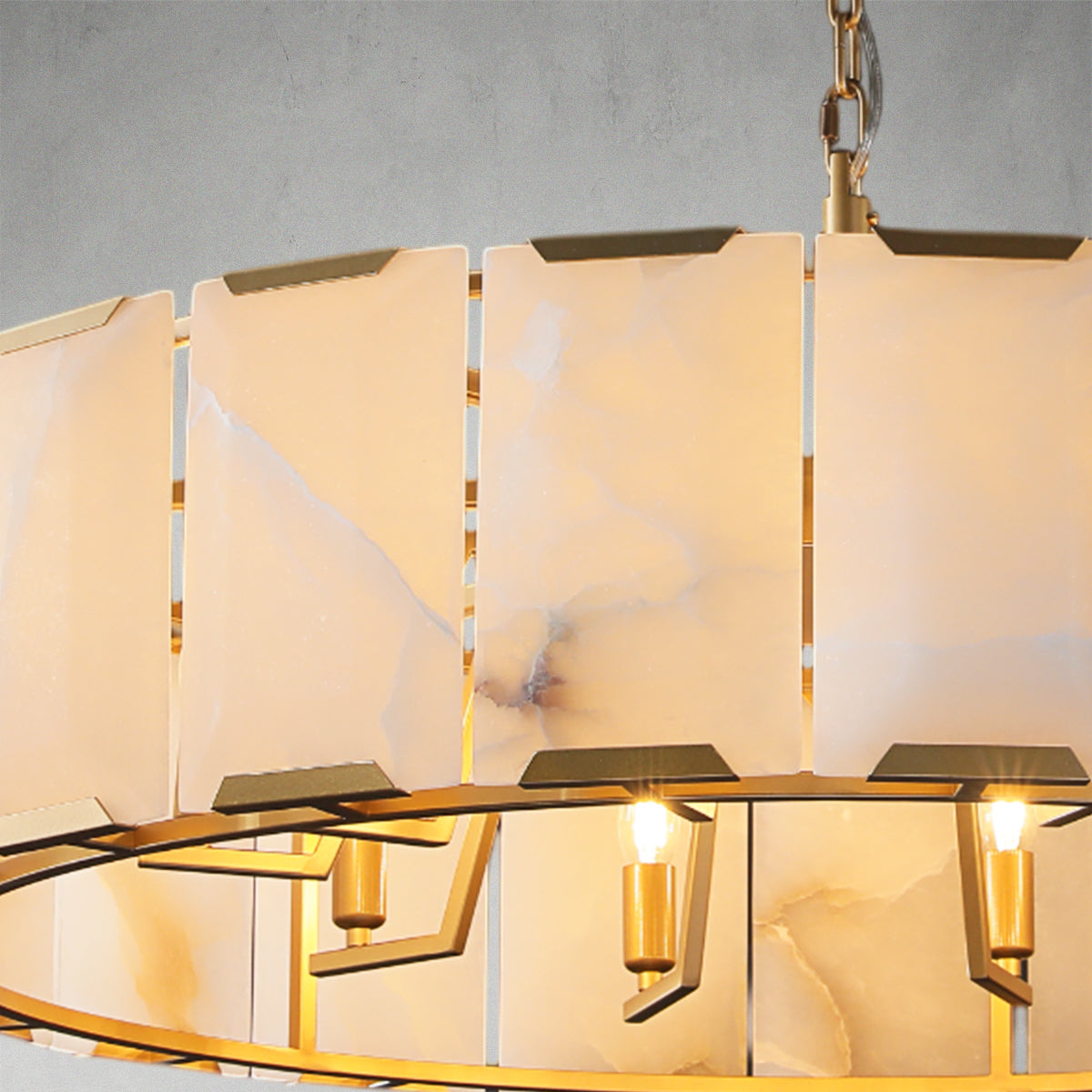 Calcite Round Chandelier