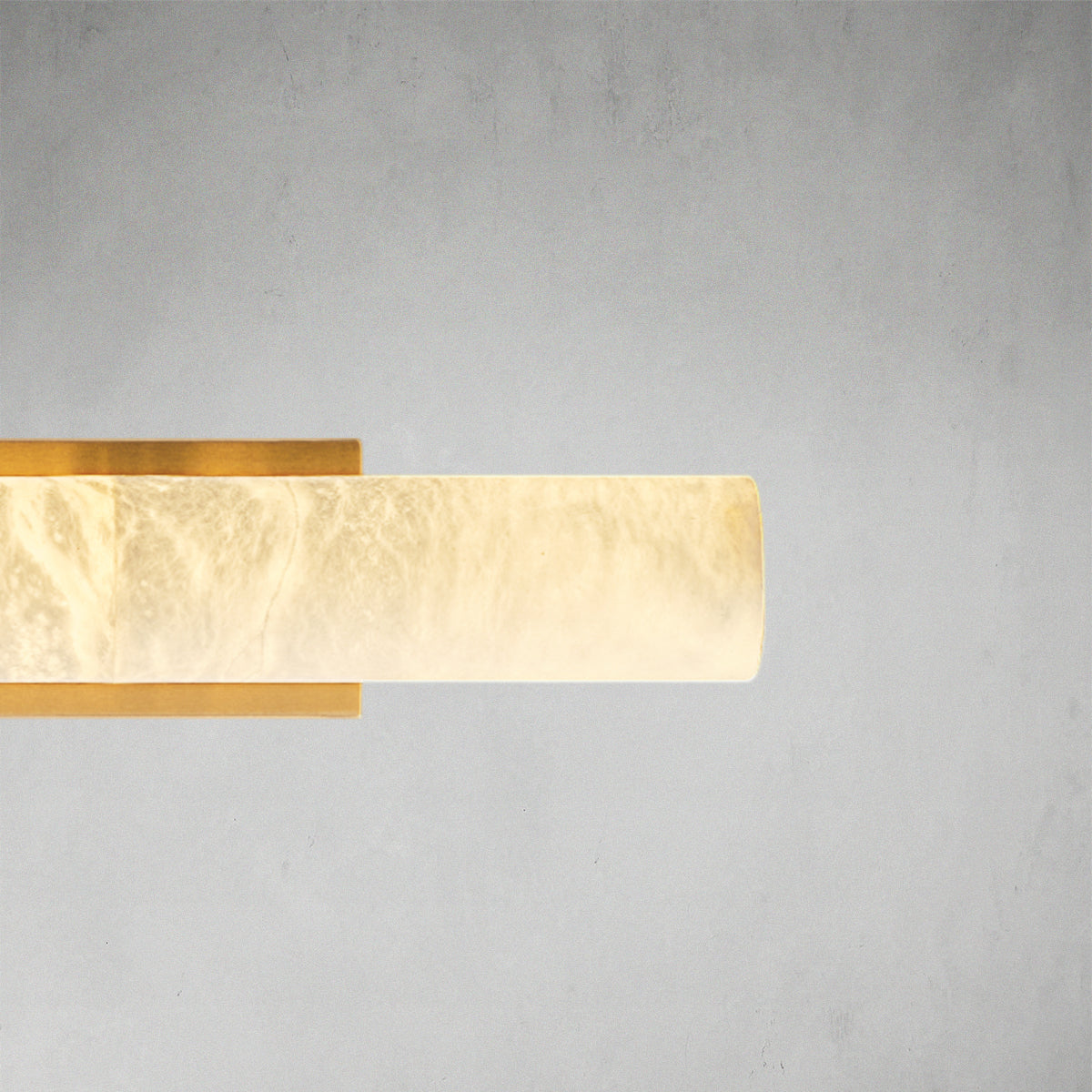 Modern Cylindrical Alabaster Wall Lamp