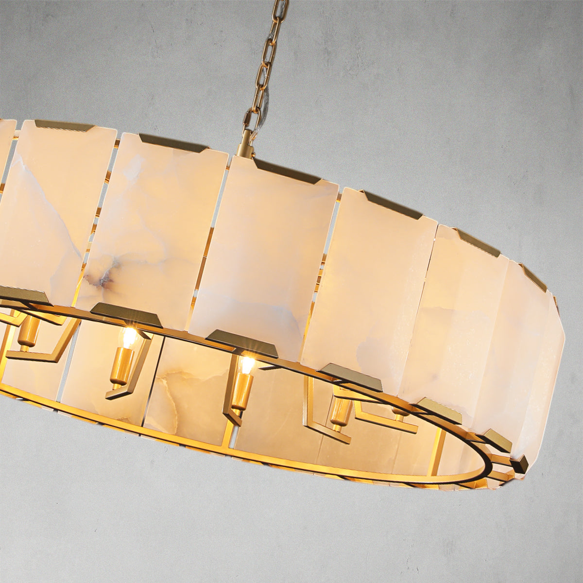 Calcite Round Chandelier