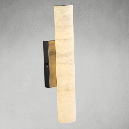 Modern Cylindrical Alabaster Wall Lamp