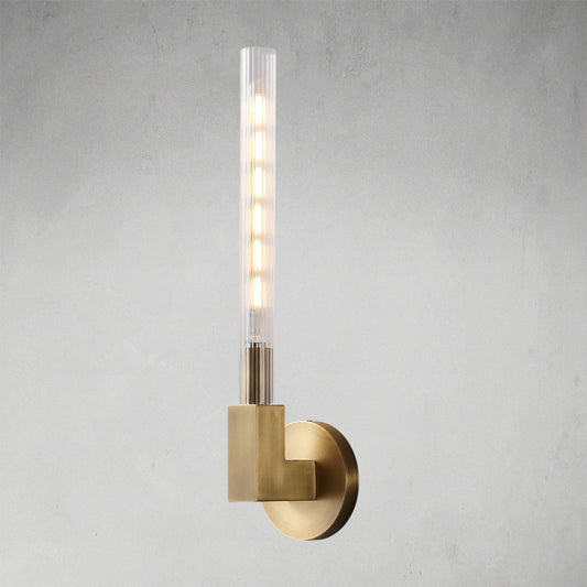 Modern Brass & Glass Wall Lamp